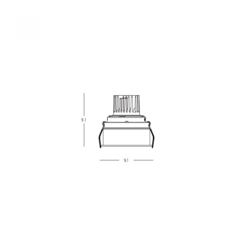 10W LED įleidžiamas šviestuvas, baltas, 3000K, IP44, S173