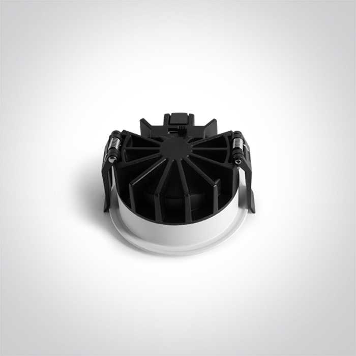 10W LED įleidžiamas šviestuvas, baltas, 3000/3500/4000K, su filtru nuo akinimo, 10110DH/W/V