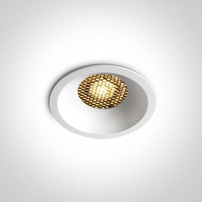 10W LED įleidžiamas šviestuvas, baltas, 3000/3500/4000K, su filtru nuo akinimo, 10110DH/W/V