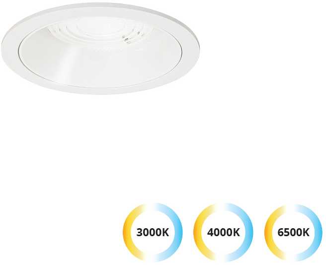 10W LED įleidžiamas šviestuvas LUIGI, baltas, 3000/4000/6500K, 4334900