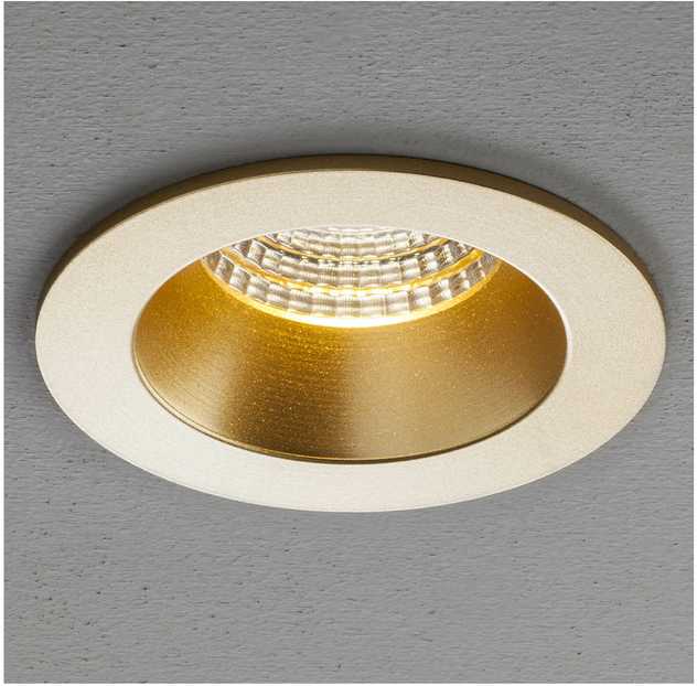 10W LED įleidžiamas šviestuvas MT 144 LED, aukso sp., 4000K
