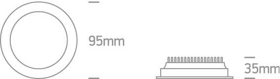 10W LED įleidžiamas vonios šviestuvas, baltas, 3000/4000/6000K, IP44, 10110U/W/V
