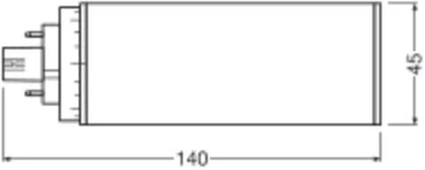 Ledvance 10W LED lemputė DULUX, GX24q-3, baltos matinės sp., 3000K