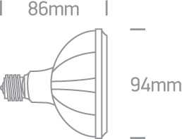 10W LED lemputė, E27, 4000K, 7310H/C