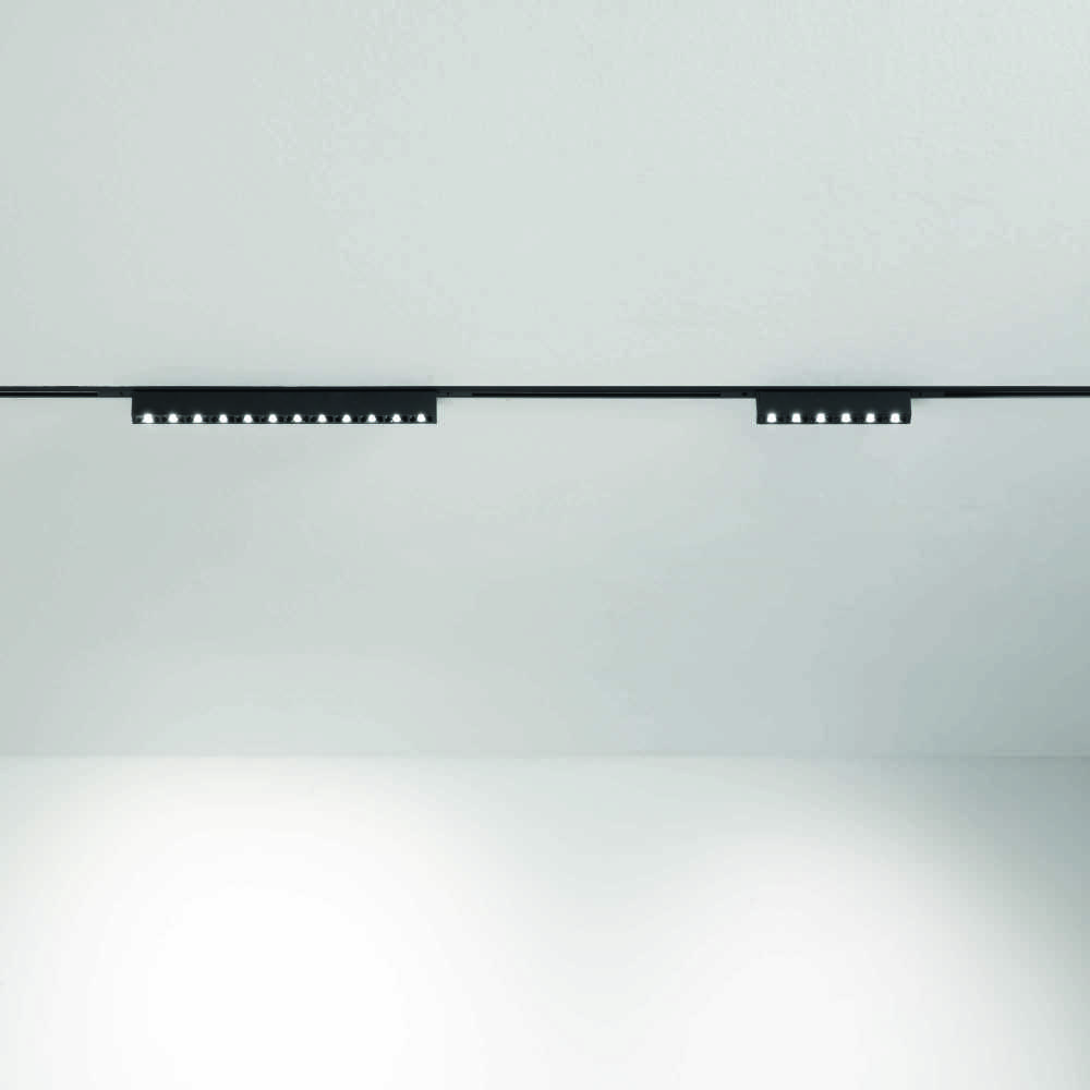 10W LED linijinės sistemos šviestuvas DEVA, juodas, 3000K, 332734