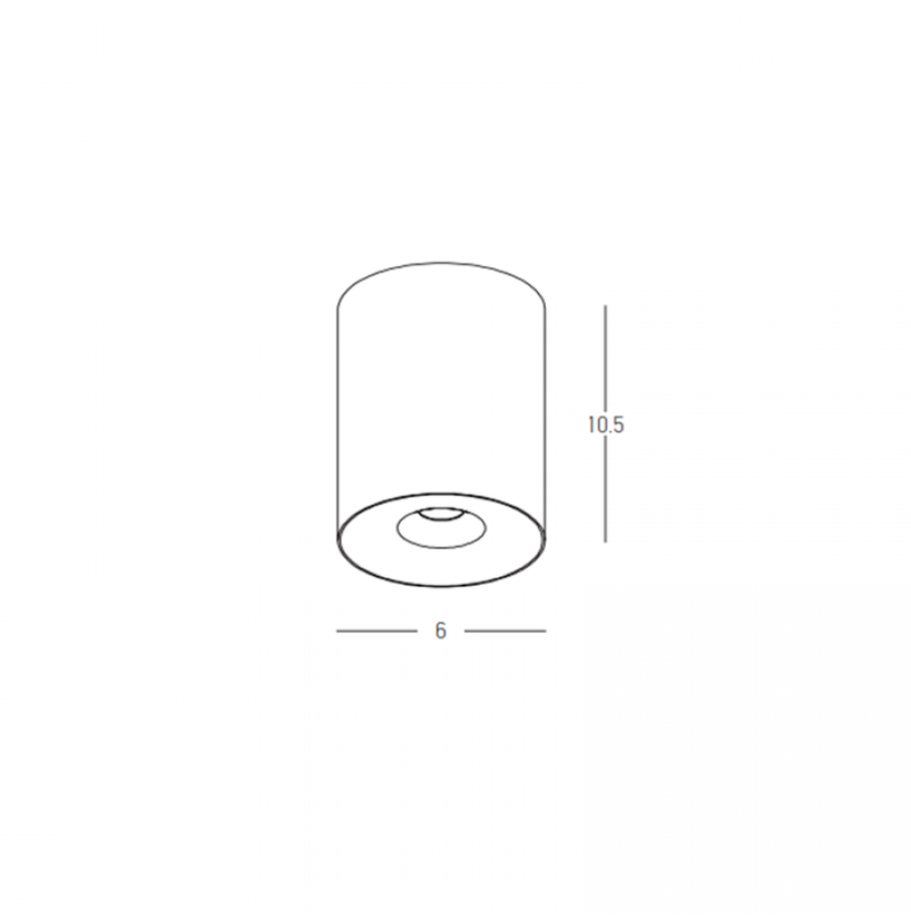 10W LED lubinis šviestuvas, baltas, 3000K, IP54, 25296