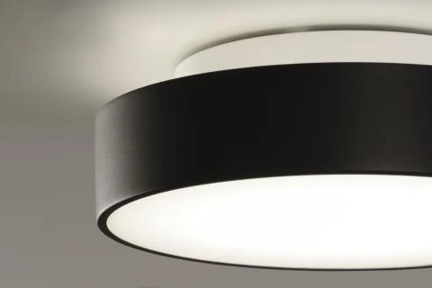 10W LED lubinis šviestuvas DINS, matinės juodos sp., 2700/3000K, IP44, P0395070N