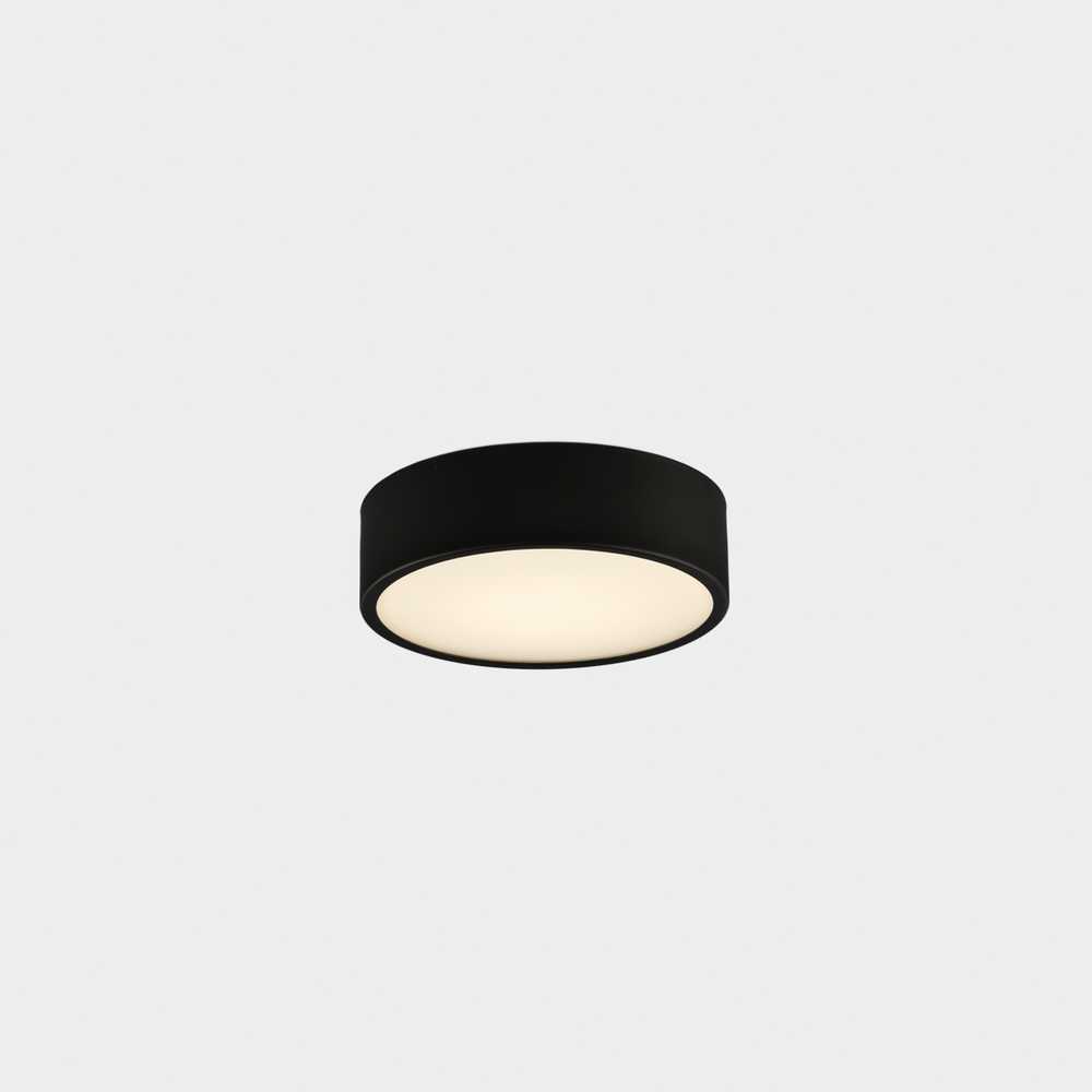 10W LED lubinis šviestuvas DINS, matinės juodos sp., 2700/3000/4000K, dimeriuojamas, IP44, P0395072NLDP