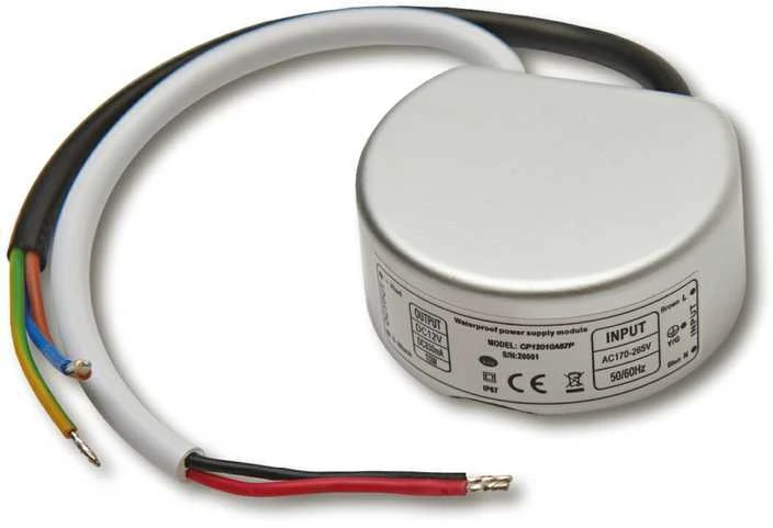 10W LED maitinimo šaltinis, 0,83A 12V IP67