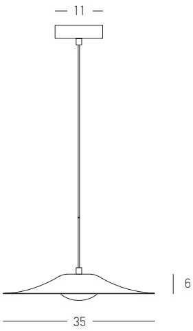 10W LED pakabinamas šviestuvas, baltas, 3000K, 22129