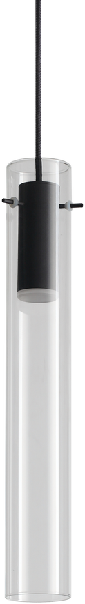 10W LED pakabinamas šviestuvas FLAM, chromo sp./skaidrus, 3000K, 321059
