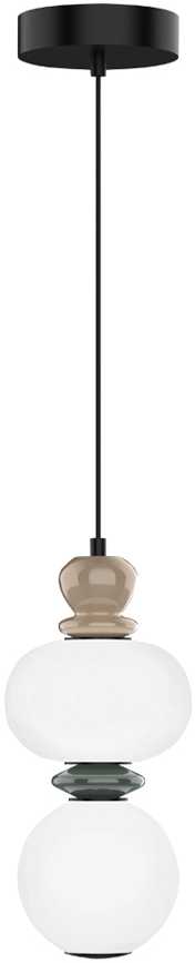 10W LED pakabinamas šviestuvas GEMMA, juodos/pilkos/rudos/baltos sp., 3000K, 4330900