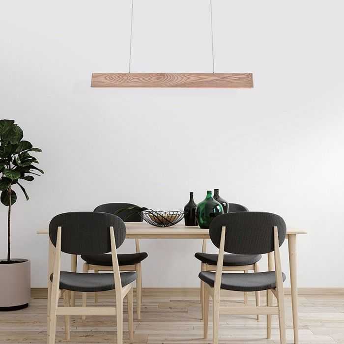 V-tac 10W LED pakabinamas šviestuvas, medžio sp., 3000K