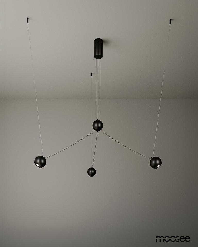 10W LED pakabinamas šviestuvas OCTO 3, juodas, 3000K