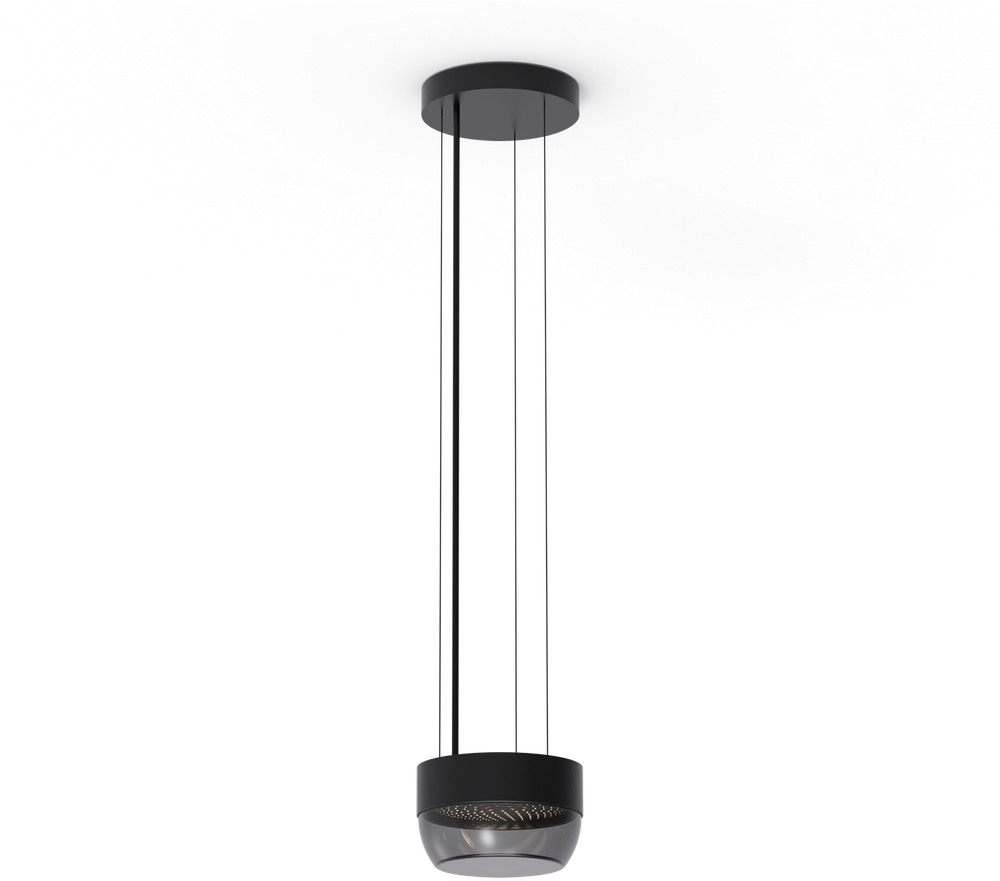 10W LED pakabinamas šviestuvas PIXEL, juodos/dūmų sp., 2700K, C4040091N