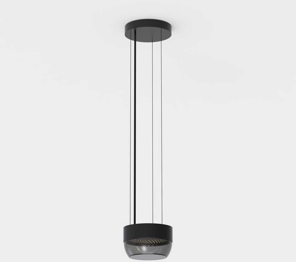 10W LED pakabinamas šviestuvas PIXEL, juodos/dūmų sp., 2700K, C4040090N