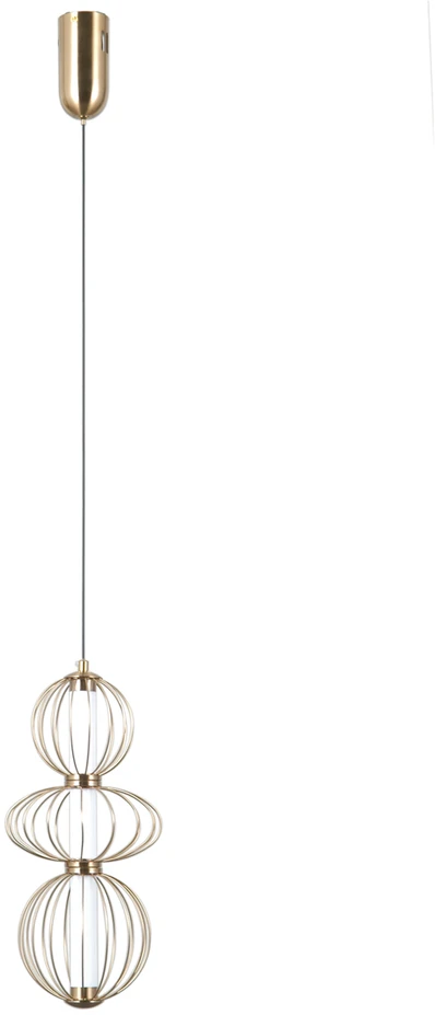 10W LED pakabinamas šviestuvas RABEL, aukso sp., 3000K