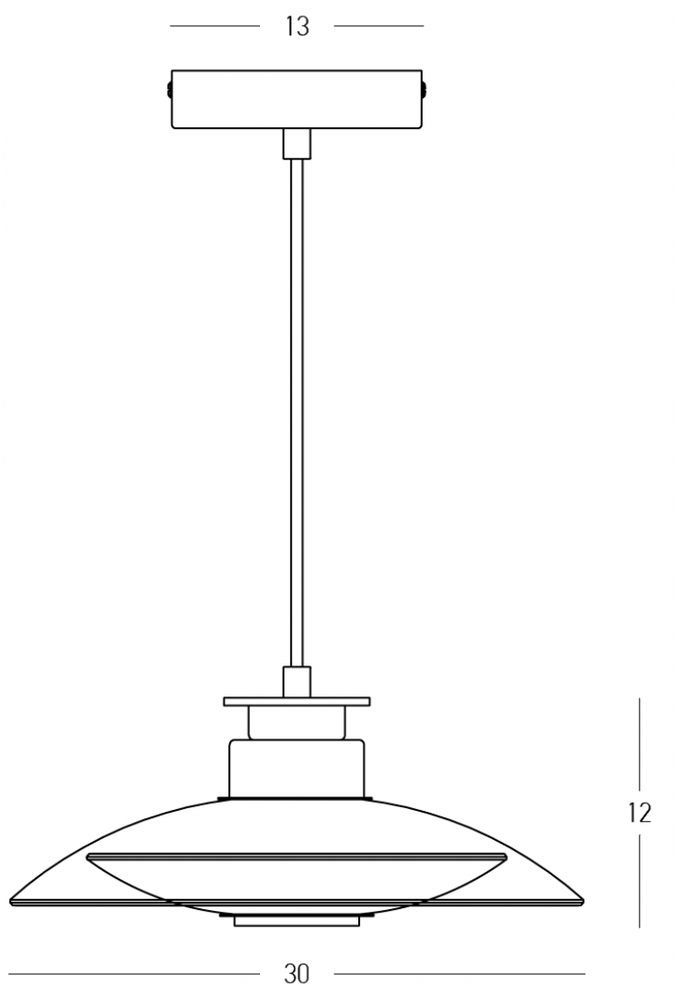 10W LED pakabinamas šviestuvas, juodas/dūmų sp. stiklas, 3000K, dimeriuojamas, 25142