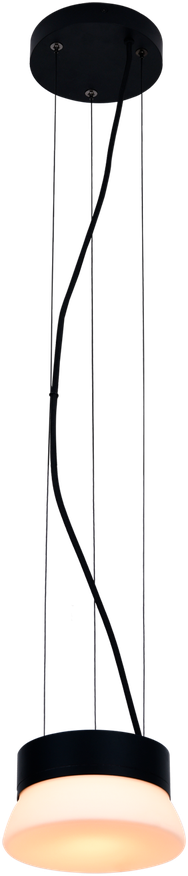 10W LED pakabinamas šviestuvas TRAP, juodos/baltos sp., 2700K, C4041090N