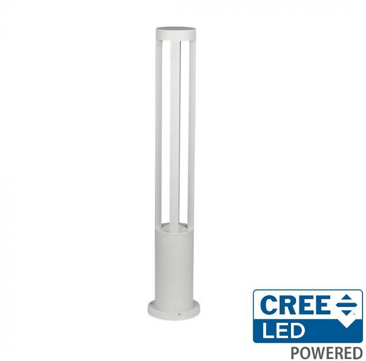 V-tac 10W LED pastatomas lauko šviestuvas, baltas, 3000K, IP65
