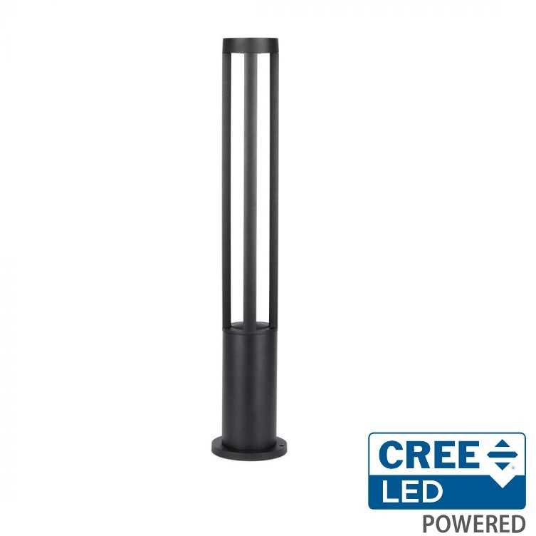 V-tac 10W LED pastatomas lauko šviestuvas, juodas, 6400K, IP65