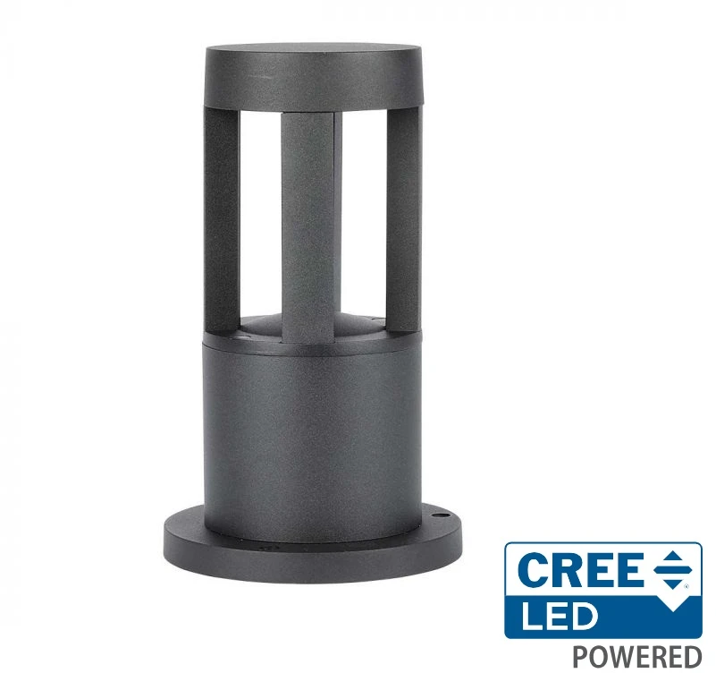V-tac 10W LED pastatomas lauko šviestuvas, juodas, 3000K, IP65