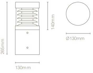 10W LED pastatomas lauko šviestuvas MERCAT, antracito sp., 3000/4000K, IP65