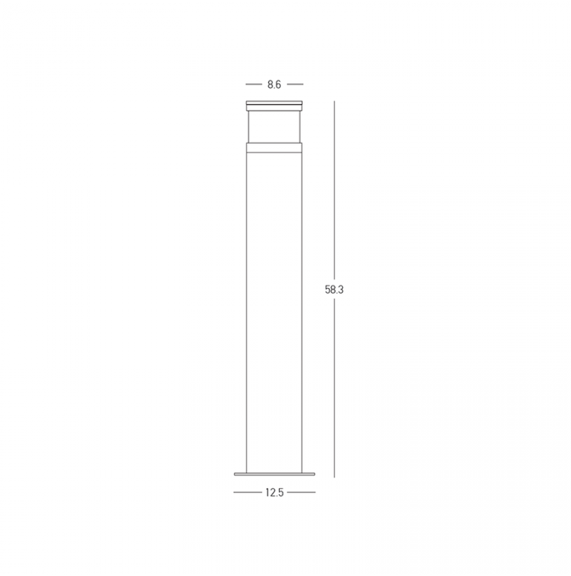 10W LED pastatomas lauko šviestuvas, pilkos/juodos sp., 3000K, IP65, E411