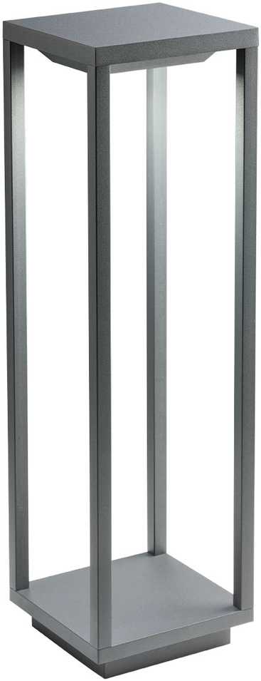 10W LED pastatomas lauko šviestuvas TOWER, tamsiai pilkas, 3000/6000K, IP54, valdomas TUYA programėle (10% - 100%), 90052