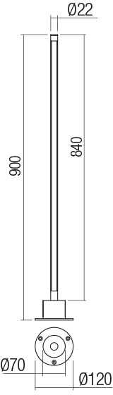 10W LED pastatomas lauko šviestuvas WIKI, tamsiai pilkas, 3000K, IP65, 90435