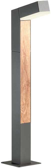 10W LED pastatomas lauko šviestuvas WOODY, tamsiai pilkas, 3000K, IP54, 90512