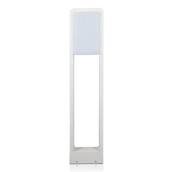 10W LED pastatomas šviestuvas V-TAC, 3000K, IP65, baltas, aukštis 80cm