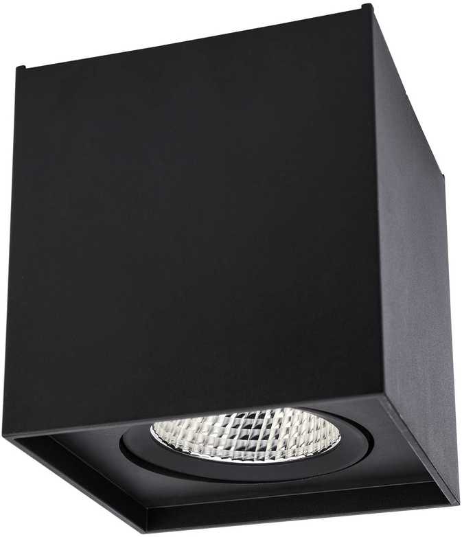10W LED paviršinis pakreipiamas lubinis šviestuvas PC 01, matinės juodos sp., 3000K