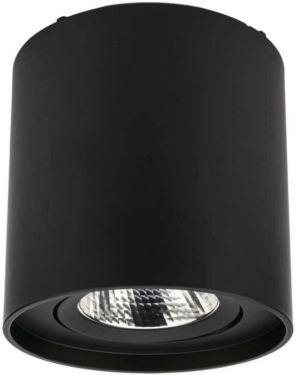 10W LED paviršinis pakreipiamas lubinis šviestuvas PC 01, matinės juodos sp., 4000K