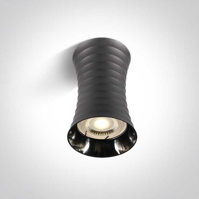 Lubinis šviestuvas 10W LED paviršinis šviestuvas, tamsaus chromo sp., GU10, 12105L/DC