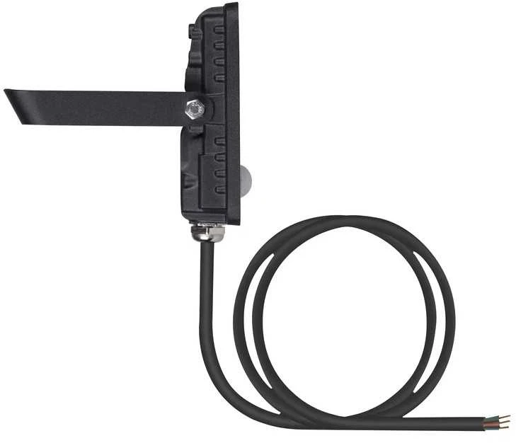 Ledvance 10W LED prožektorius ESSENTIALS, juodas, 4000K, su judesio davikliu