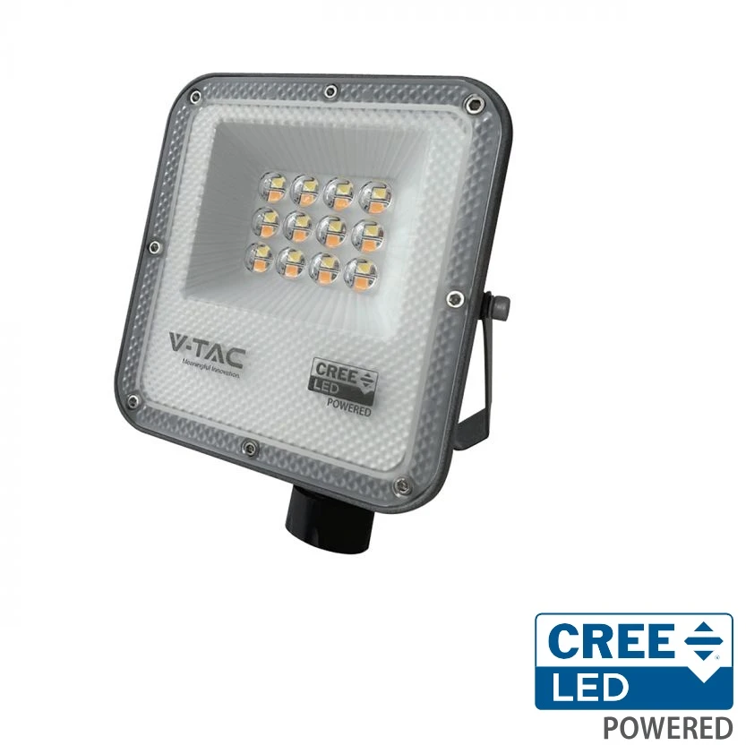 Auriq 10W LED prožektorius, juodas, 3000/4000/6500K, CREE LED chip