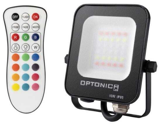 10W LED prožektorius, juodas, RGB