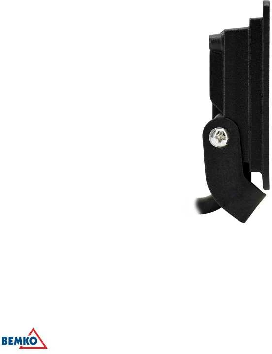 Kafler 10W LED prožektorius KASTEL, juodas, 4000K, IP65, 110°