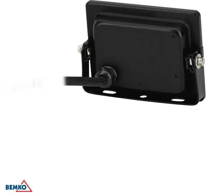 10W LED prožektorius KASTEL, juodas, 6000K, IP65