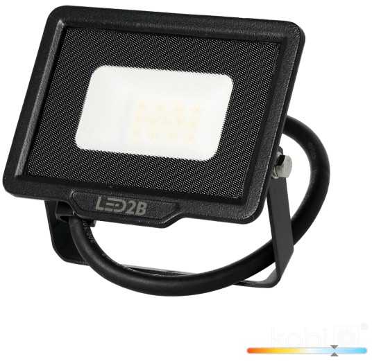 10W LED prožektorius MH, juodas, 6500K