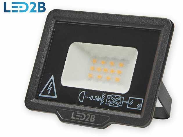 10W LED prožektorius MH, juodas, 6500K