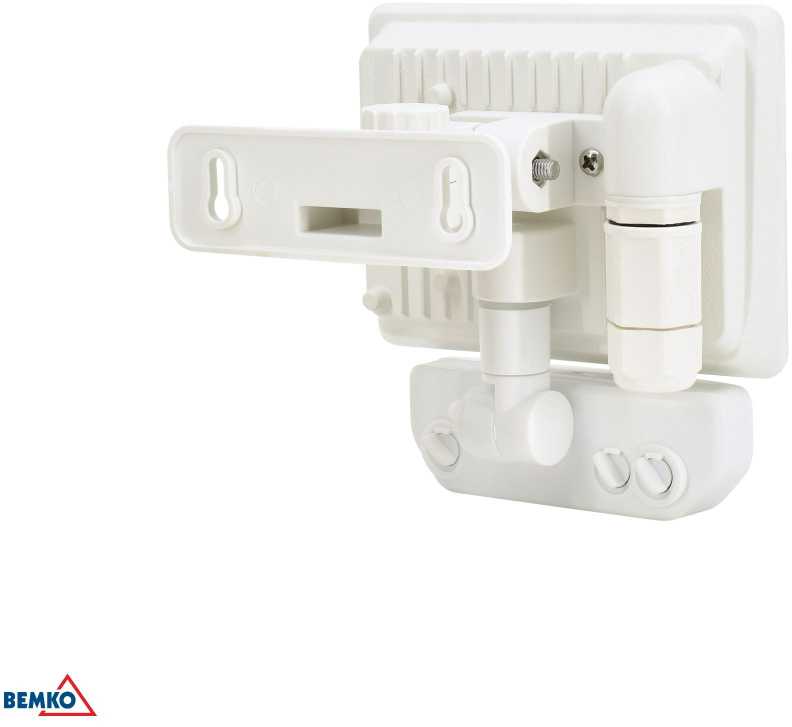 Bemko 10W LED prožektorius su judesio davikliu LFX, juodas, 4000K, IP65, 110°