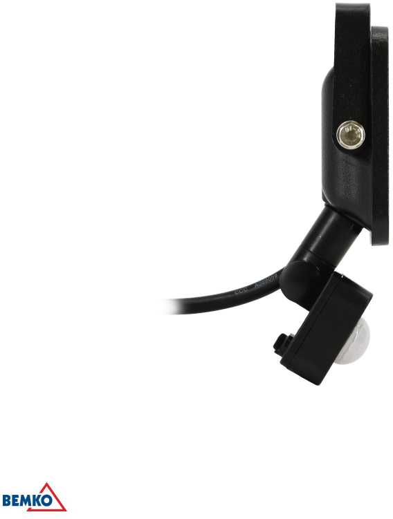 10W LED prožektorius su judesio davikliu LOFOT, juodas, 4000K, IP65
