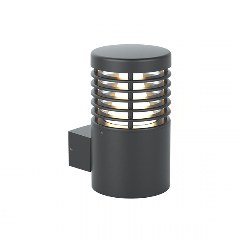 10W LED sieninis fasado šviestuvas, grafito sp., 3000K, IP65, E344