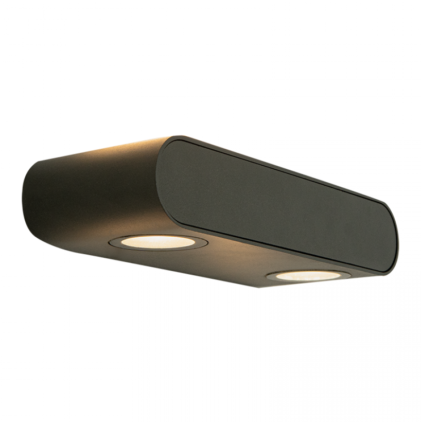 Sieninis šviestuvas 10W LED sieninis fasado šviestuvas, grafito sp., 3000K, IP54, E315