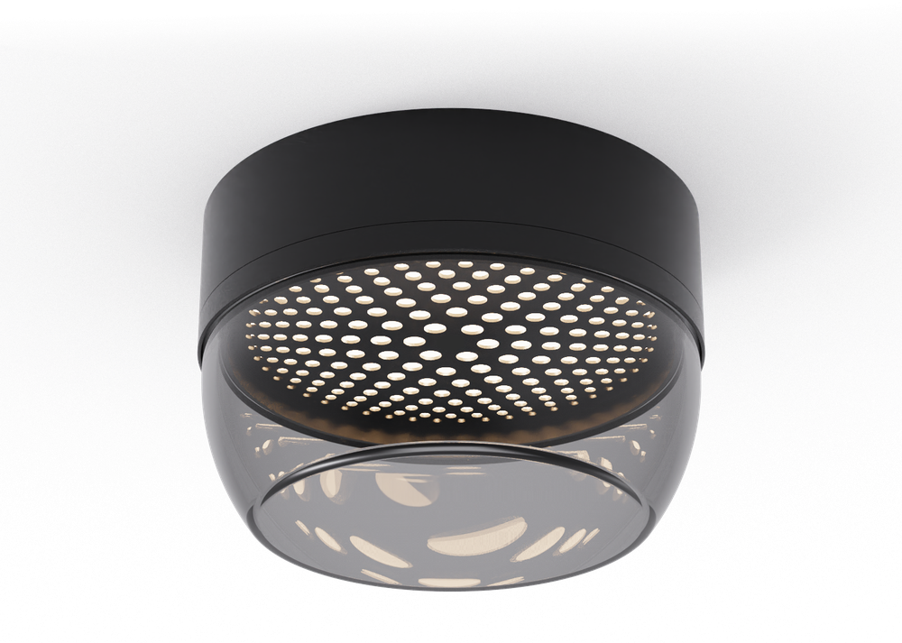 10W LED sieninis fasado šviestuvas PIXEL, juodos/dūmų sp., 2700K, IP65, A4040090N