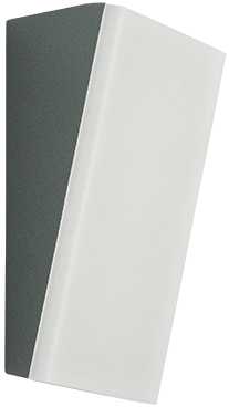 10W LED sieninis fasado šviestuvas, tamsiai pilkas, 3000K, IP65, E416