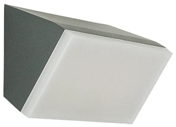 Sieninis šviestuvas 10W LED sieninis fasado šviestuvas, tamsiai pilkas, 3000K, IP65, E417