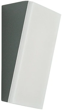 Sieninis šviestuvas 10W LED sieninis fasado šviestuvas, tamsiai pilkas, 3000K, IP65, E416